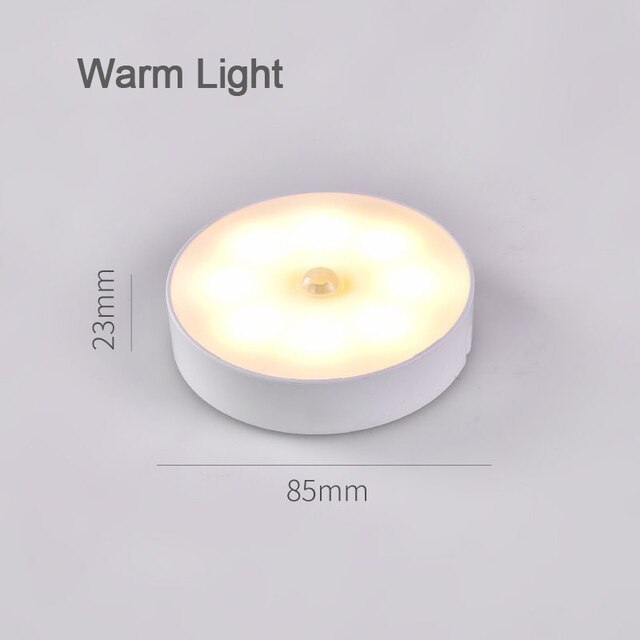 Motion Sensor Wireless LED Night Lights USB Rechargeable