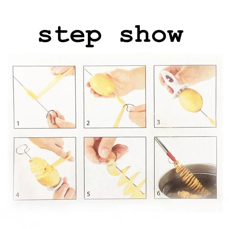 Twisted Potato Spiral Slice Cutter