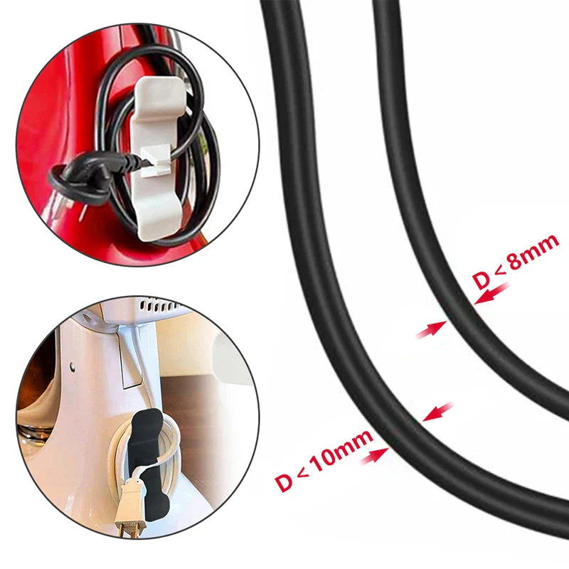 3/6pcs Cord Wrapper Hooks Wire Cord Cable Organizer