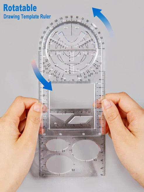 Geometric Art Design Architect Ruler