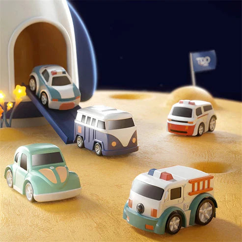 Space Panda Car Toys Children Train Track Adventure