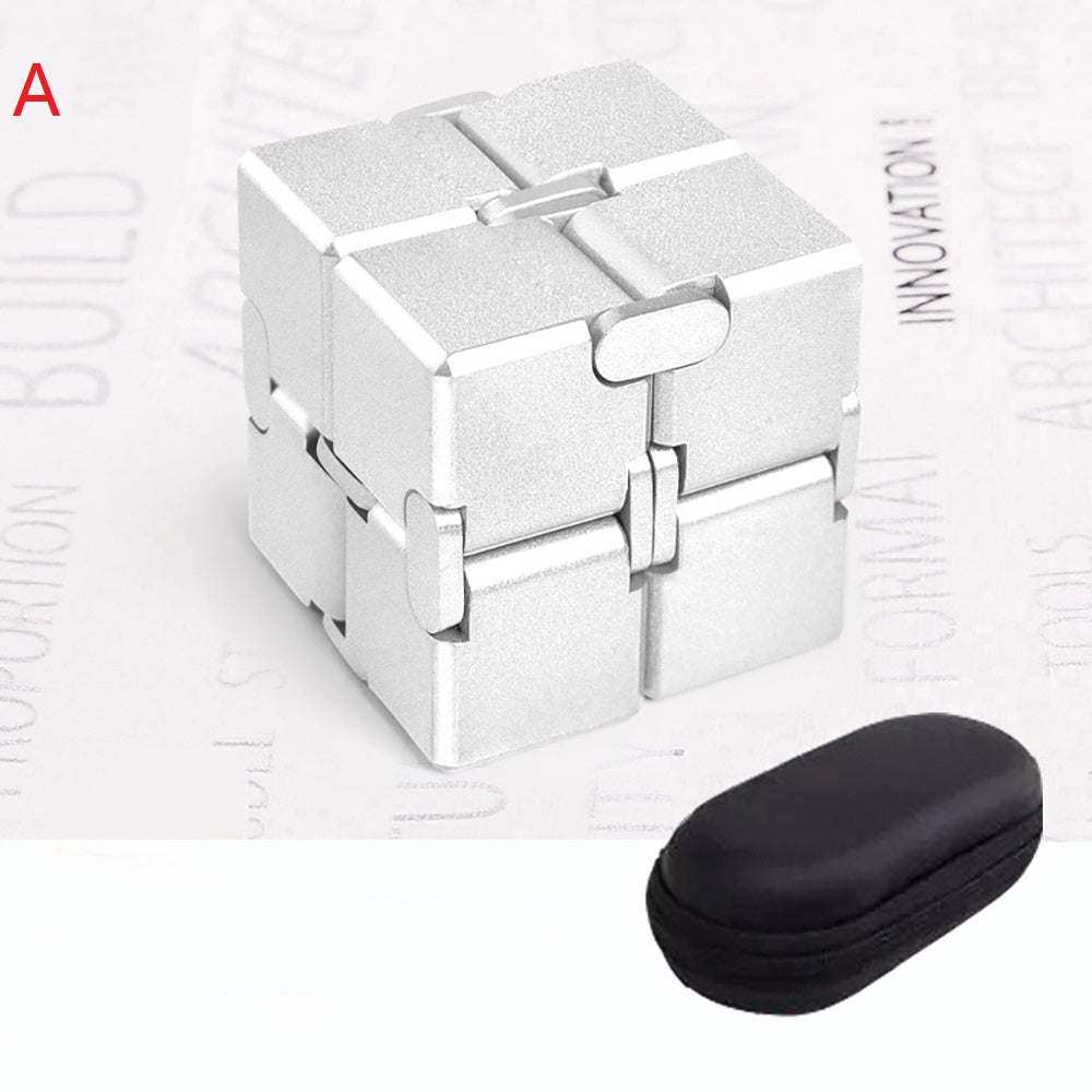 Aluminum Alloy Infinite Magic Cube Anti Stress Fidget Toys