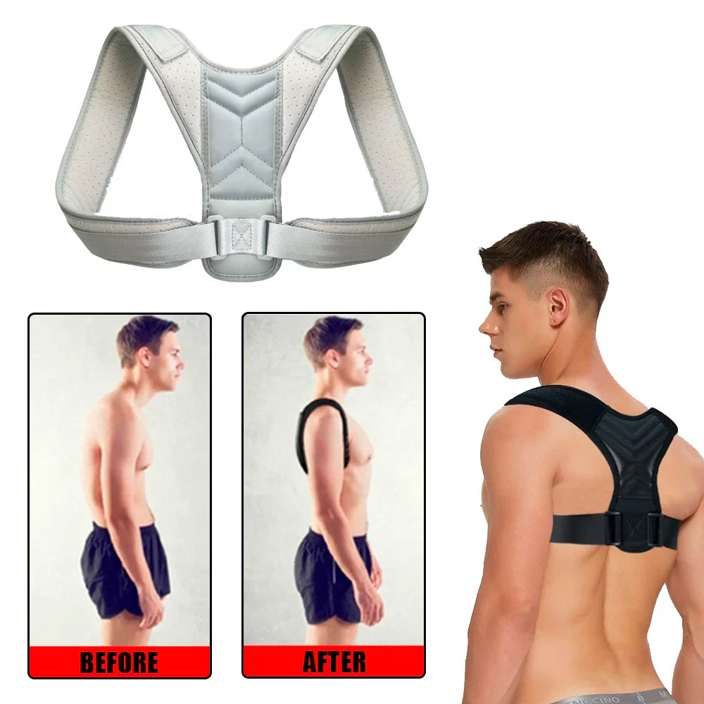 Back Posture Corrector Adjustable Neck Brace Training Equipment