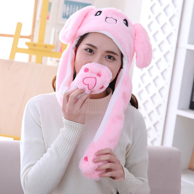 Cartoon Bunny Ear Move Hat