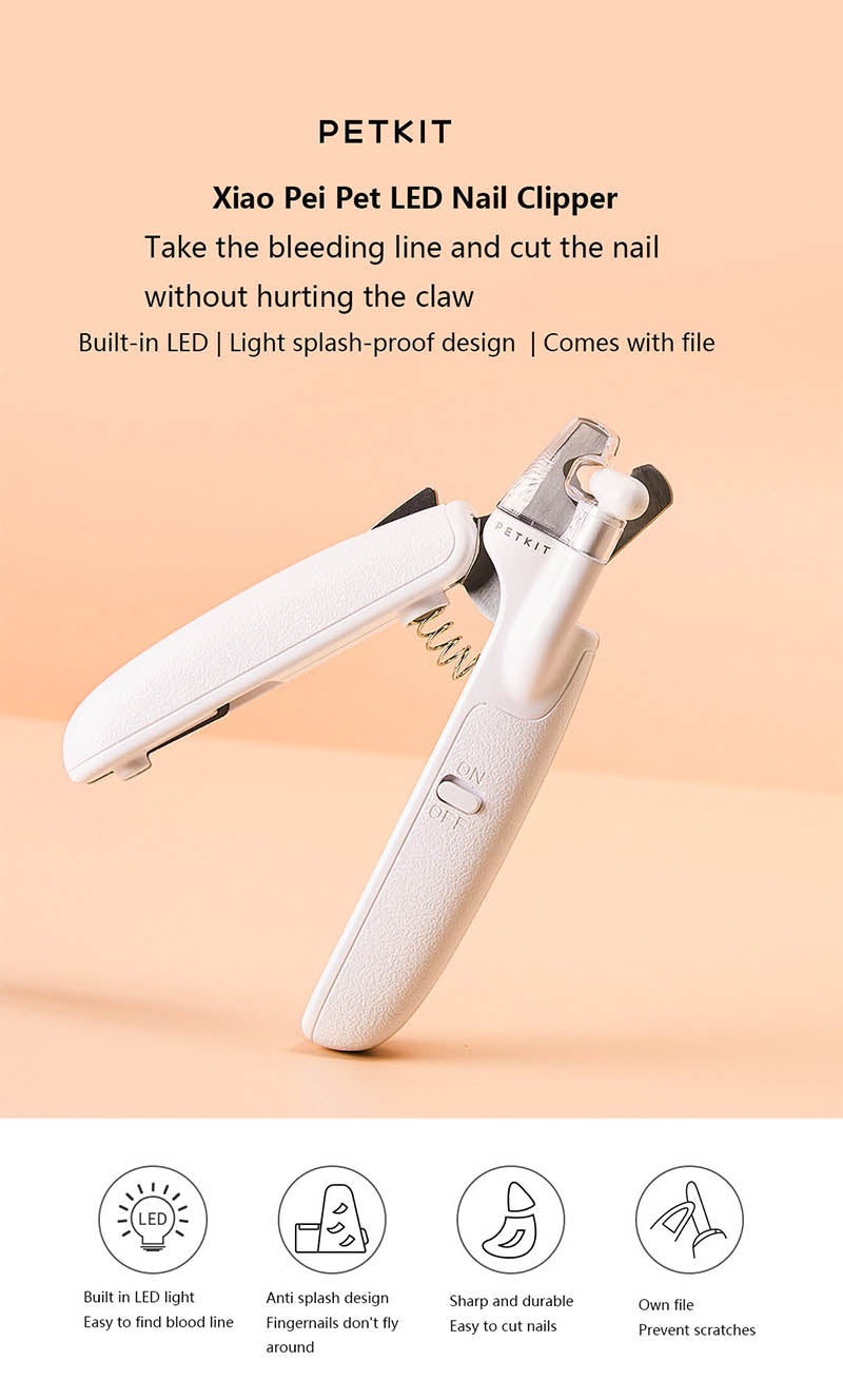 Clipper Led Lighting Electric Pet Nail Grinder Teeth Cleaning Finger Wipes Dogs Caring Moisturizer Silicone Scrubber Dog Feet Cleaner