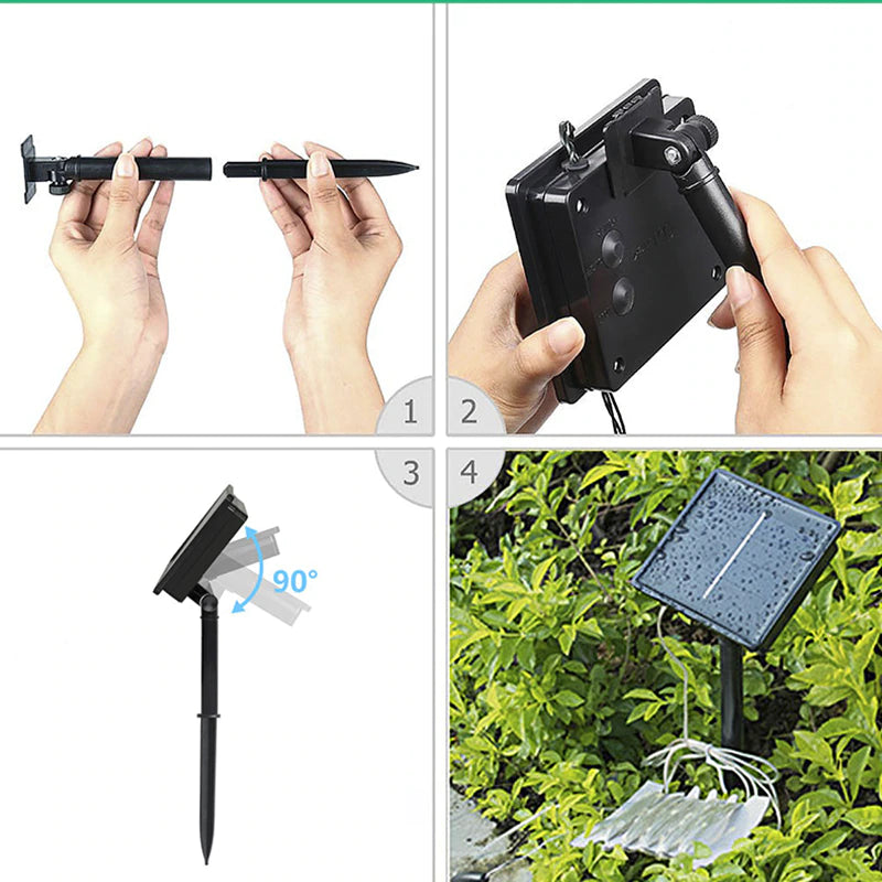 LED Outdoor Solar Lamp String Lights 100/200 LEDs 10m