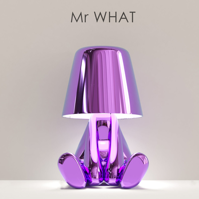 Italy Little Golden Man Night Light Resin Led Table Lamp