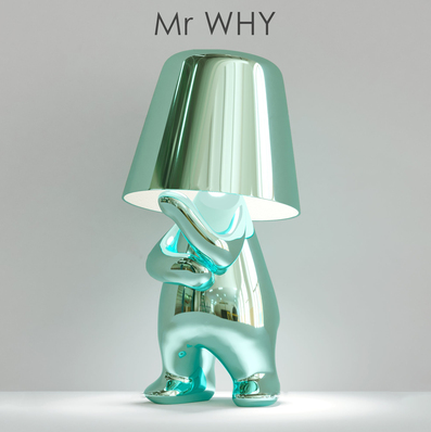 Italy Little Golden Man Night Light Resin Led Table Lamp