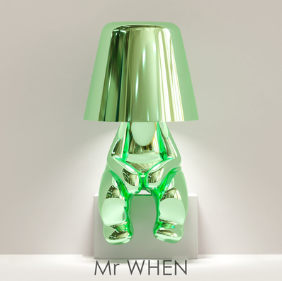 Italy Little Golden Man Night Light Resin Led Table Lamp