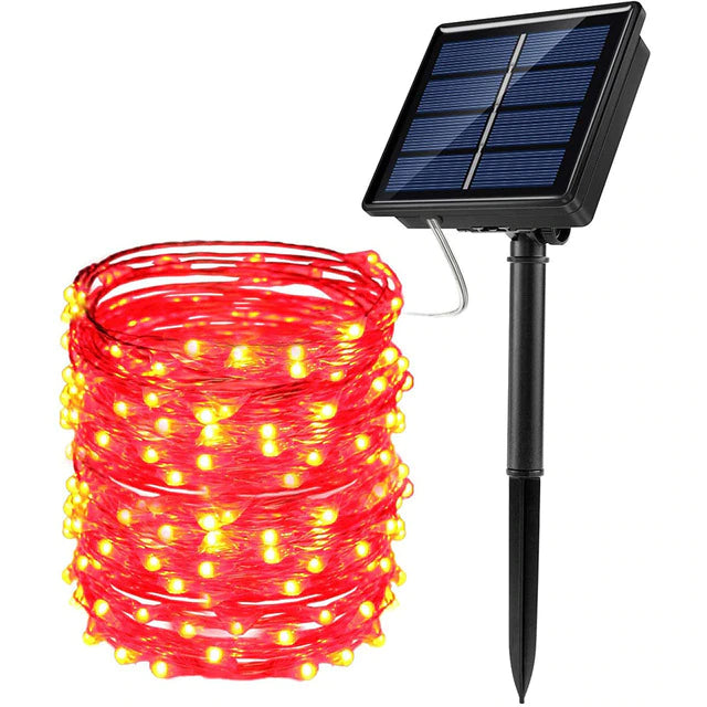 LED Outdoor Solar Lamp String Lights 100/200 LEDs 10m