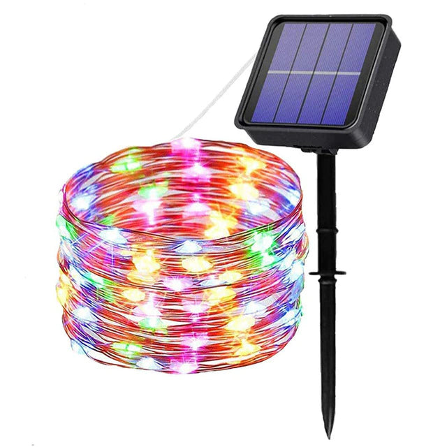 LED Outdoor Solar Lamp String Lights 100/200 LEDs 10m