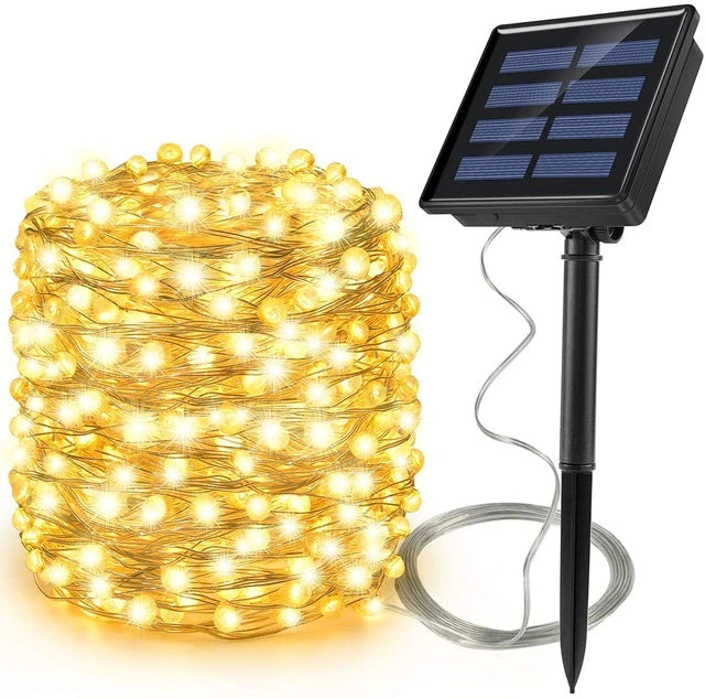 LED Outdoor Solar Lamp String Lights 100/200 LEDs 10m