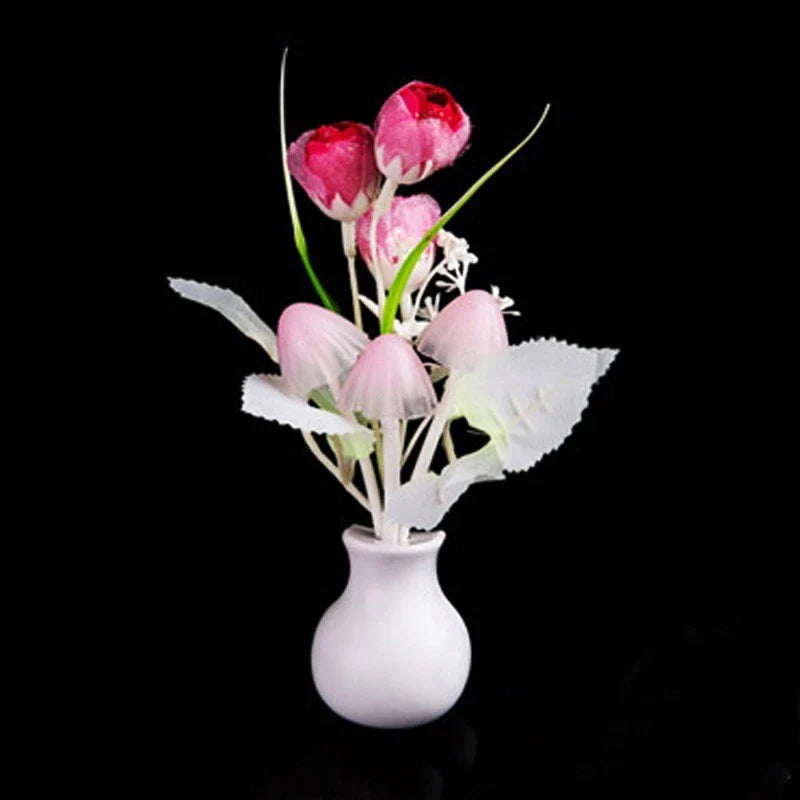 Led Flower Mushroom Night Lights For Bedroom