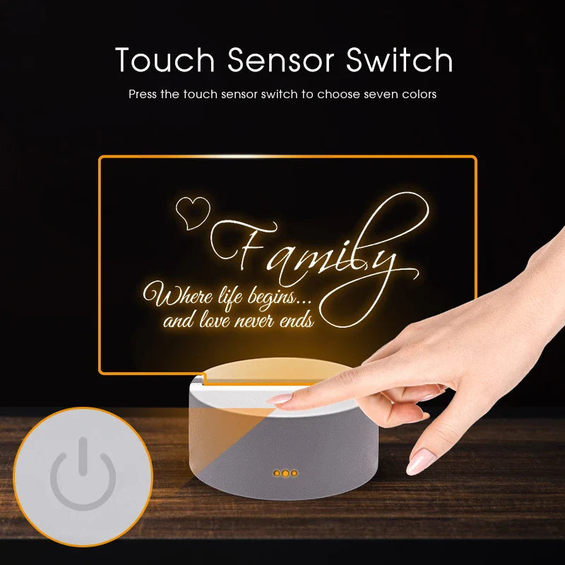 Note Board Creative Led Night Light USB Message Board Holiday Light With Pen Gift For Children Girlfriend Decoration Night Lamp