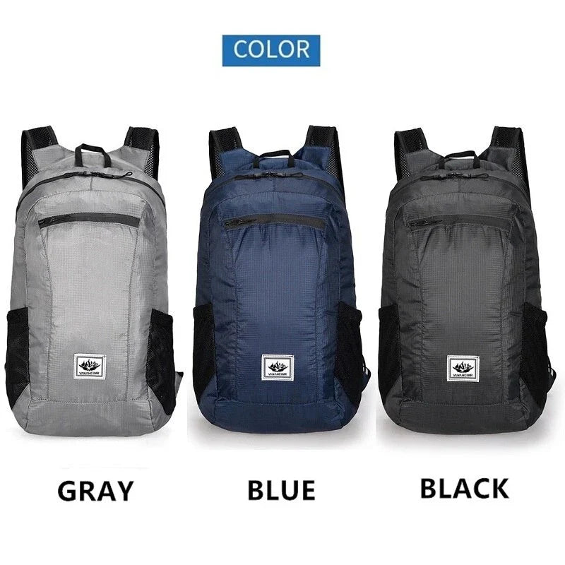 Hiking Bag 20L Lightweight Portable Backpack Foldable Waterproof Ultralight