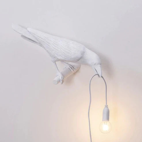 Crow Wall & Raven Table Lamps with Brightness Adjustable Edison Bulb