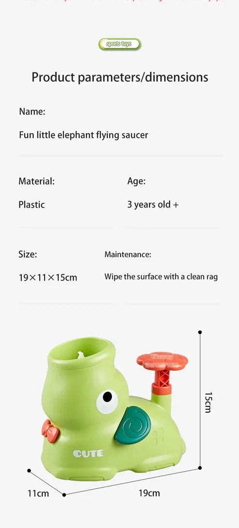 Thrilling Flying Disc launching toy for kids