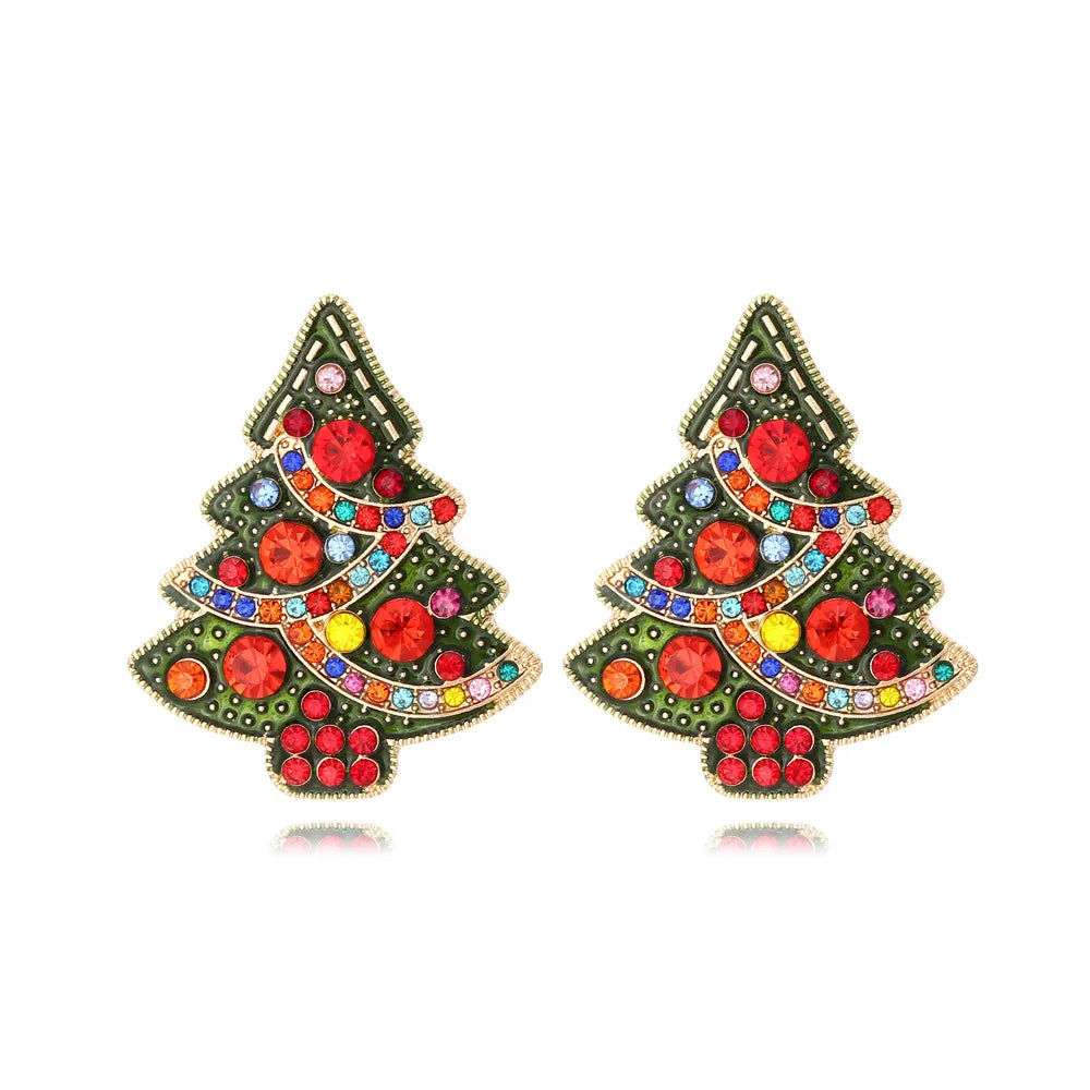 New Christmas Snowman Bells Dangle Earrings