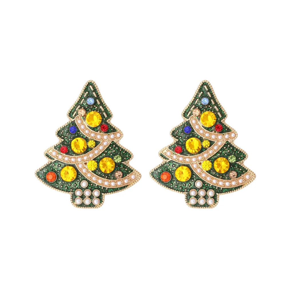 New Christmas Snowman Bells Dangle Earrings