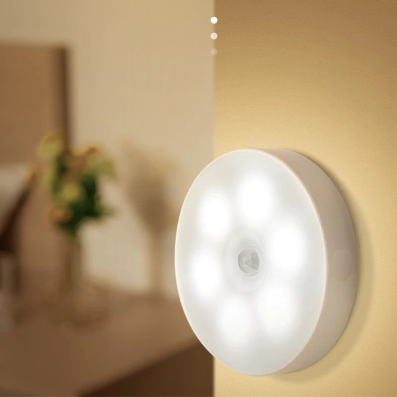 Motion Sensor Wireless LED Night Lights USB Rechargeable