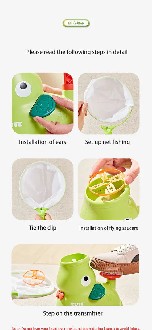Thrilling Flying Disc launching toy for kids