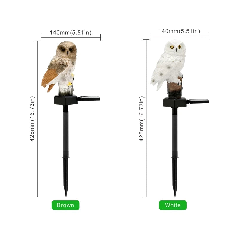 Solar Owl Garden Light
