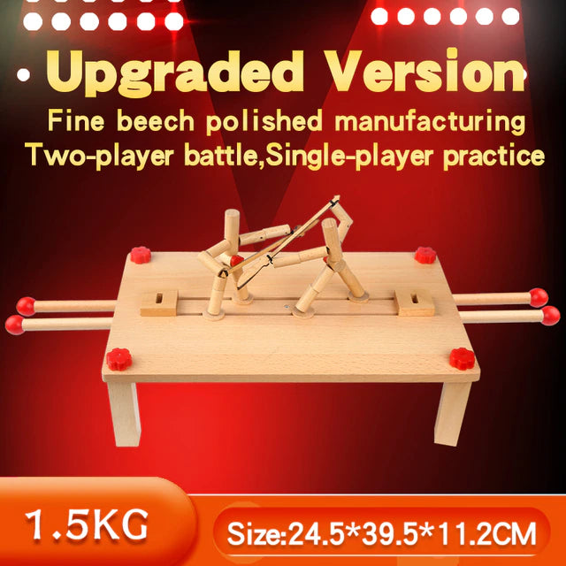 Two Player Fighting Wooden Toy Interactive Tabletop Creative Game