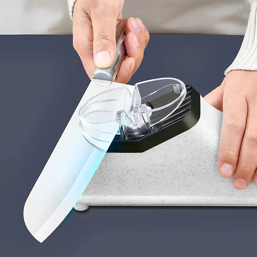 USB Electric Knife Sharpener Adjustable For Kitchen