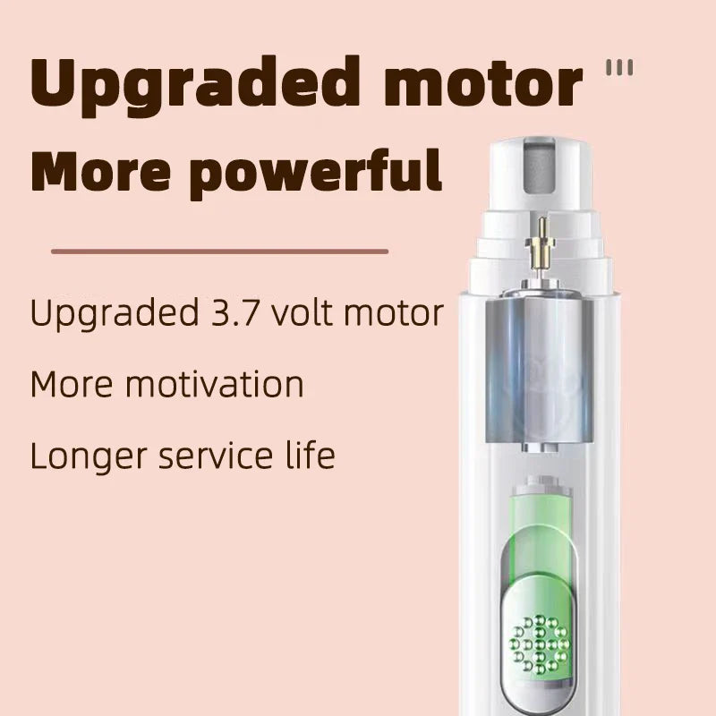 Clipper Led Lighting Electric Pet Nail Grinder Teeth Cleaning Finger Wipes Dogs Caring Moisturizer Silicone Scrubber Dog Feet Cleaner