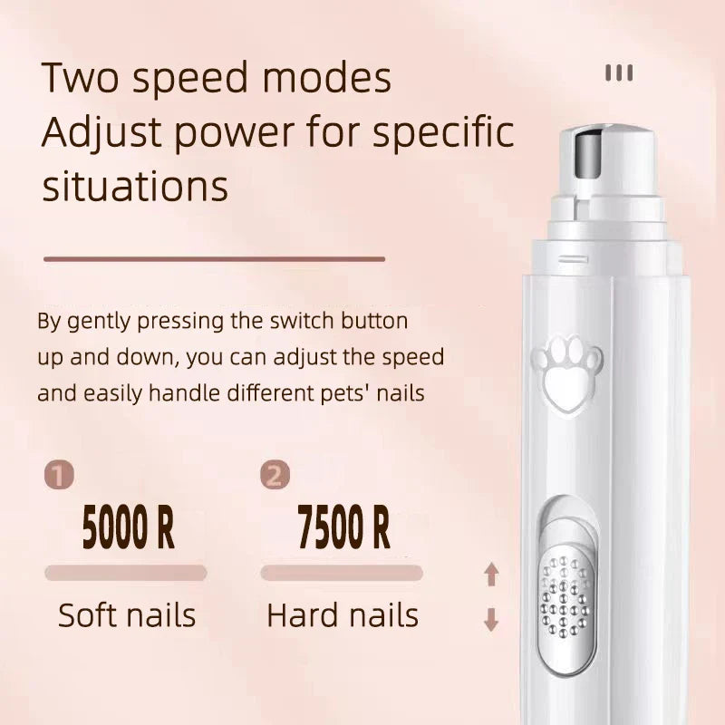 Clipper Led Lighting Electric Pet Nail Grinder Teeth Cleaning Finger Wipes Dogs Caring Moisturizer Silicone Scrubber Dog Feet Cleaner