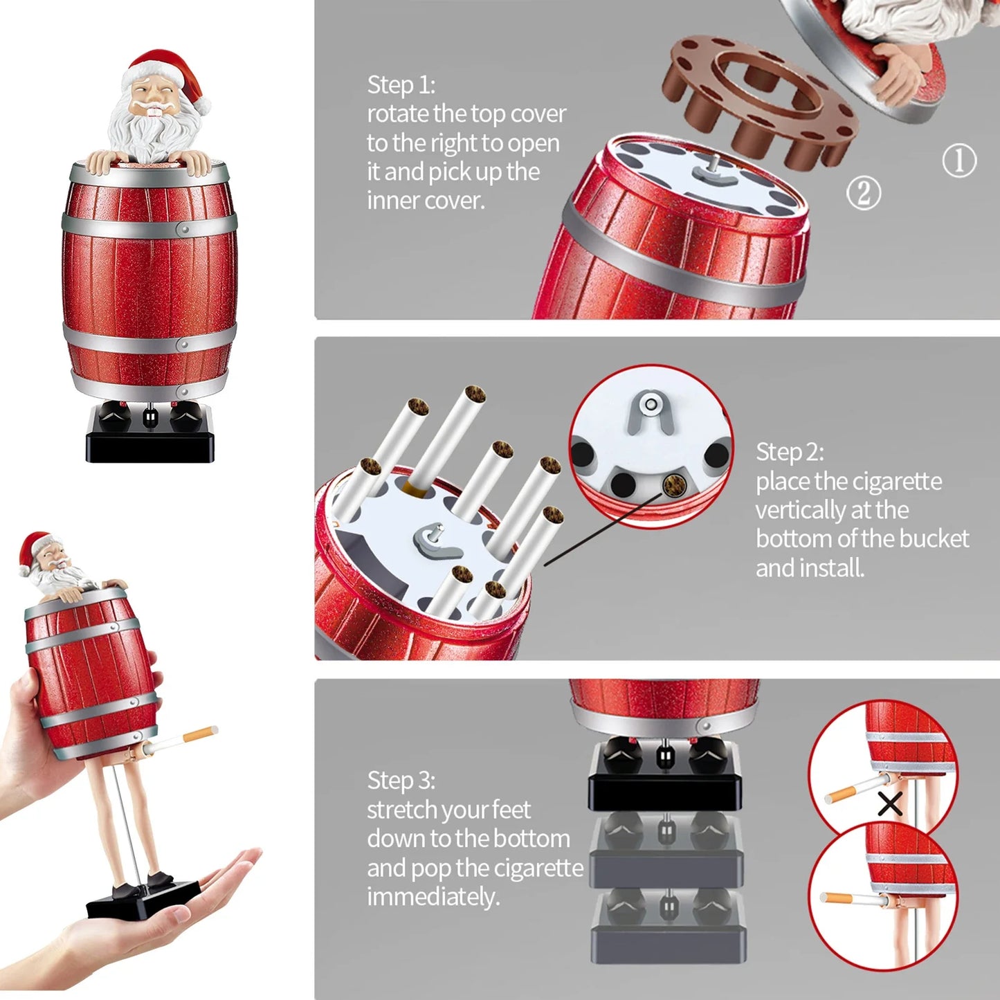 Strange Uncle Santa Cigarette Dispenser Cas