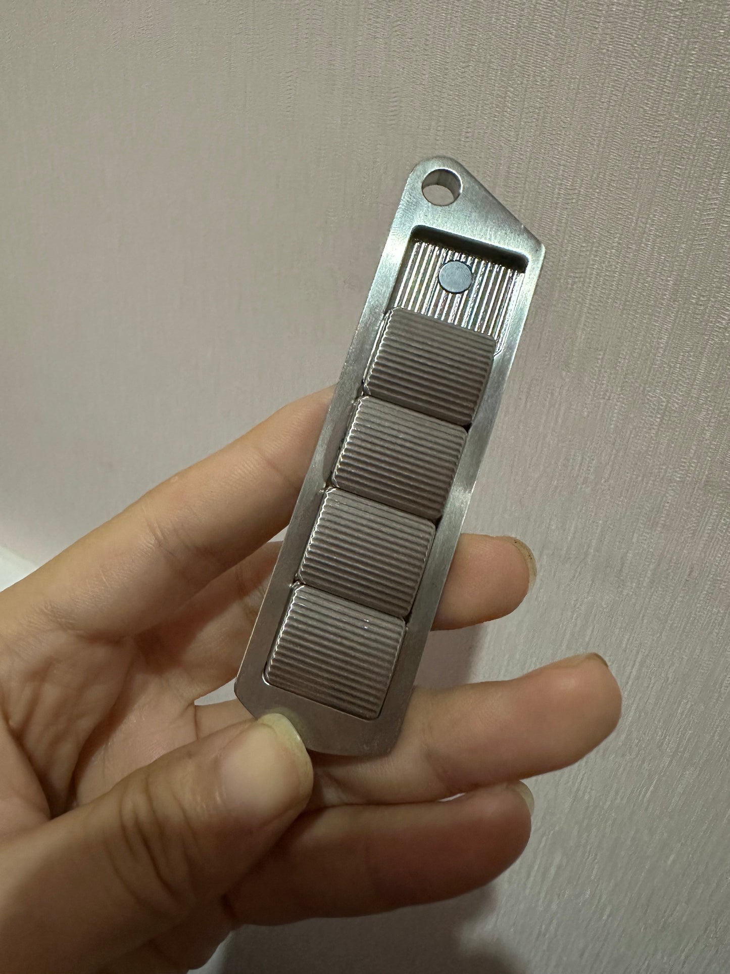 Fidget Slider Magnetic Push Metal ADHD Anxiety Stress Relief