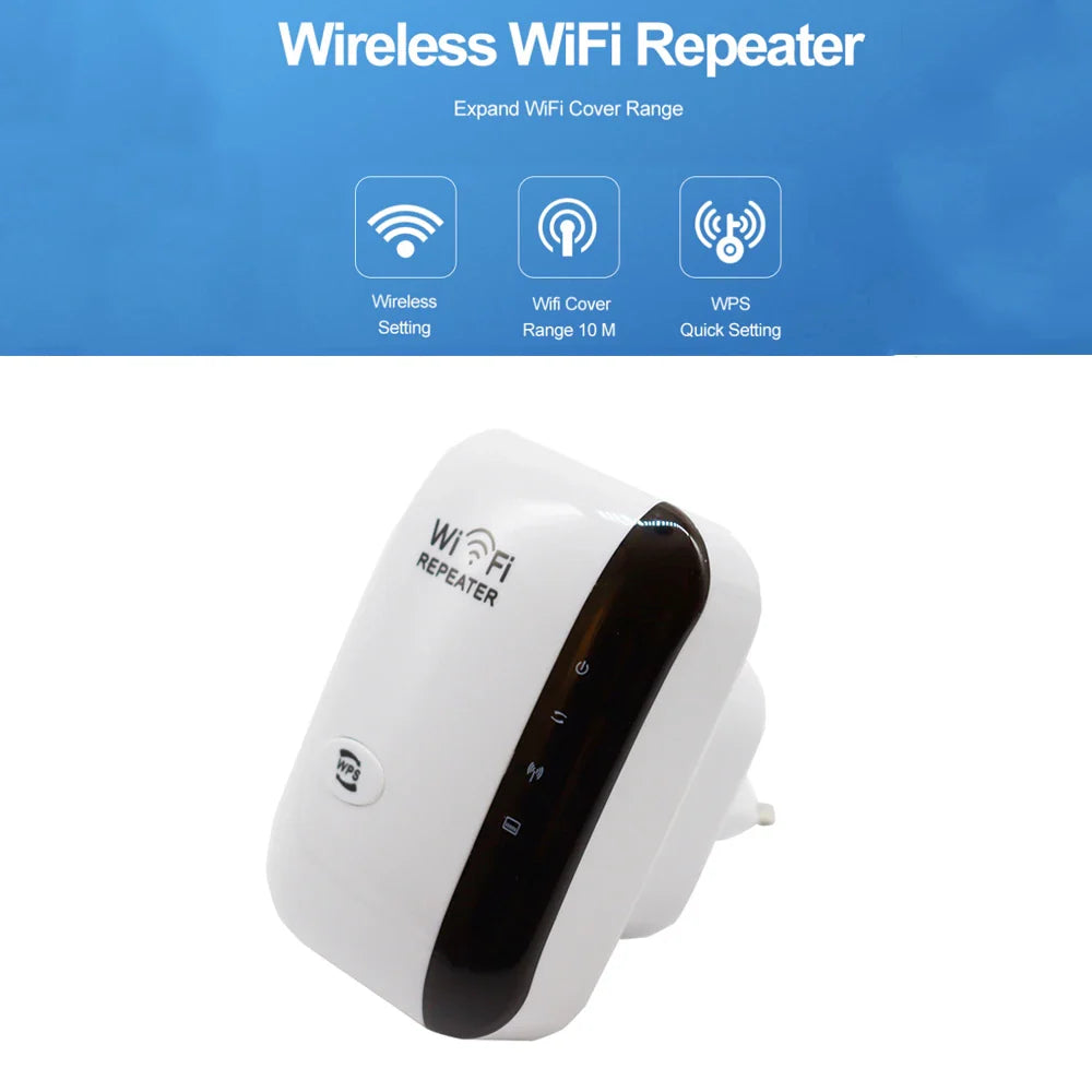 WPS Router 300Mbps Wireless WIFI Repeater WiFi Extender Amplifier WiFi Booste