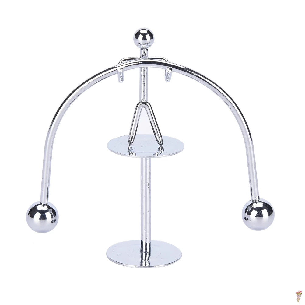 Weightlifter Mold Desk Decoration Stainless Steel Perpetual Balance Art Education Kinetic Motion Toy