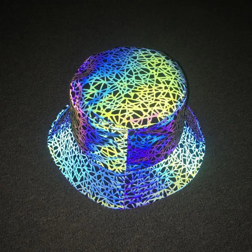 Reflective Bucket Hat Y2K Harajuku