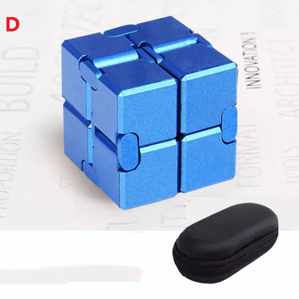 Aluminum Alloy Infinite Magic Cube Anti Stress Fidget Toys