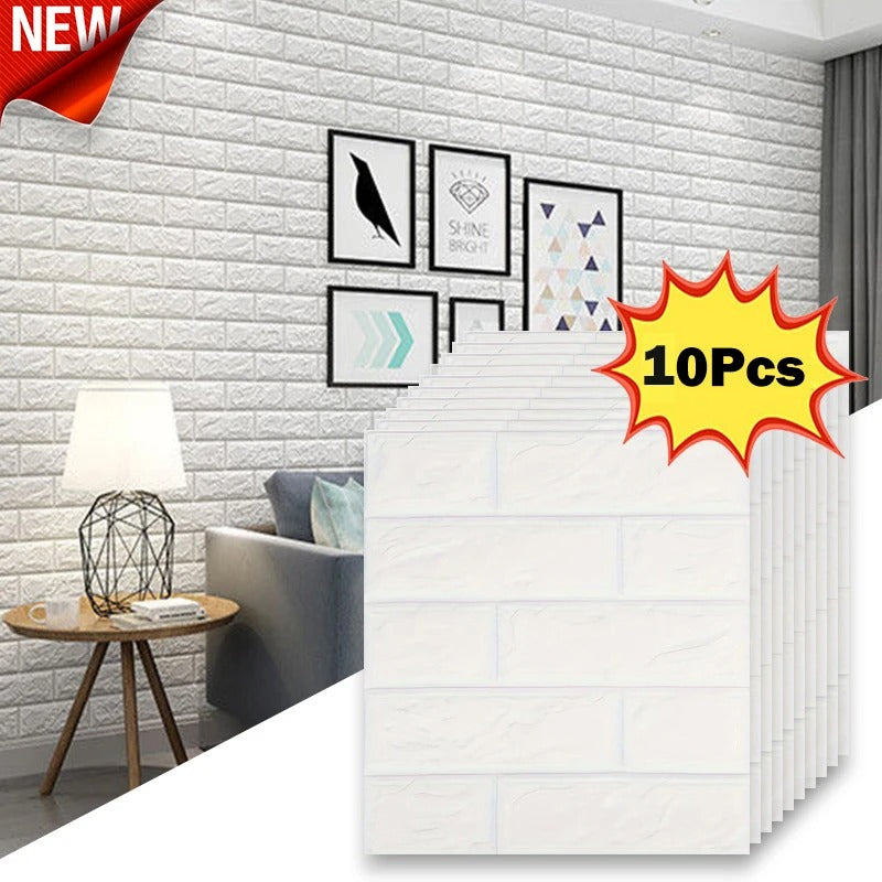 10Pcs 38.5X35cm 3D Wallpaper Decoration Self-adhesive Antique Foam