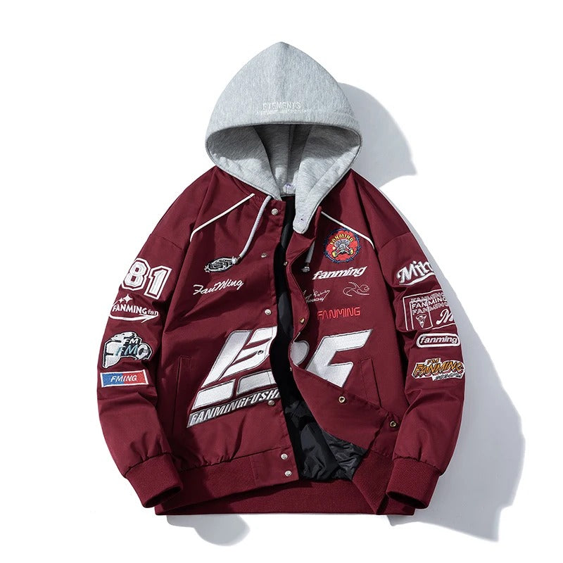 Letter Embroidery Autumn Winter jacket