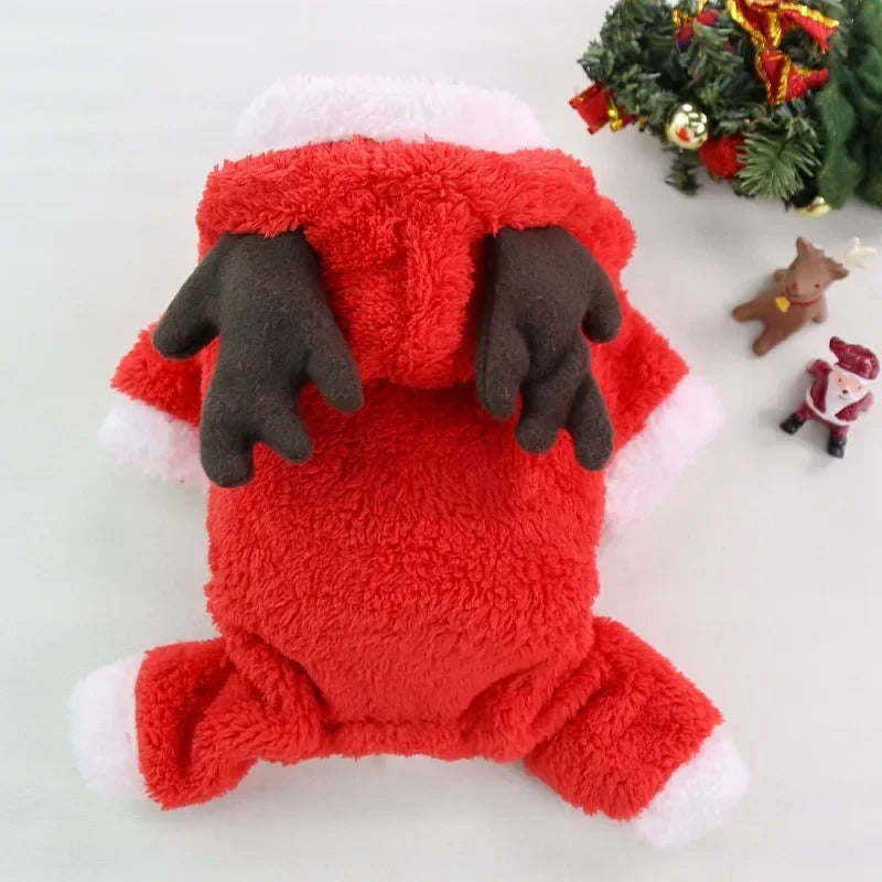Santa Claus Dog Cat Coat Hoodies