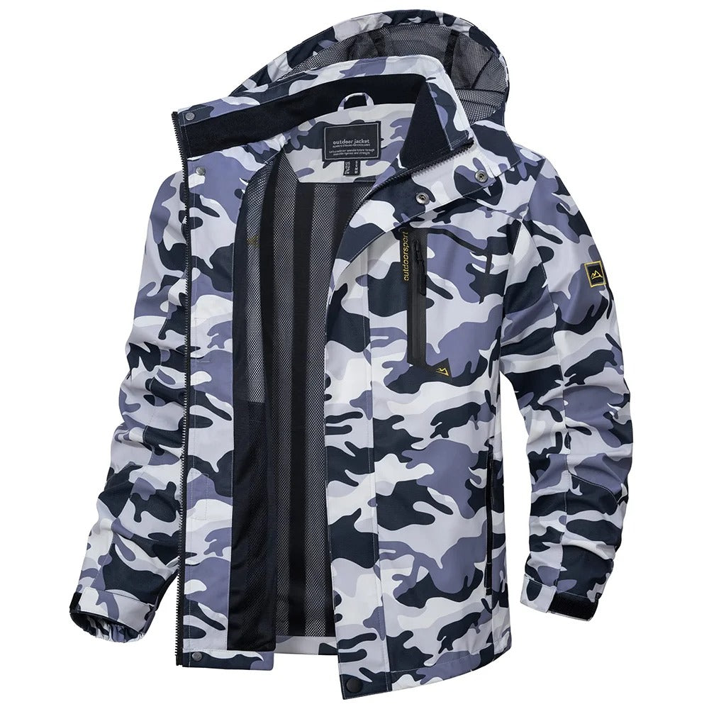 Jackets Mens Mesh Lined Waterproof Rain Jacket