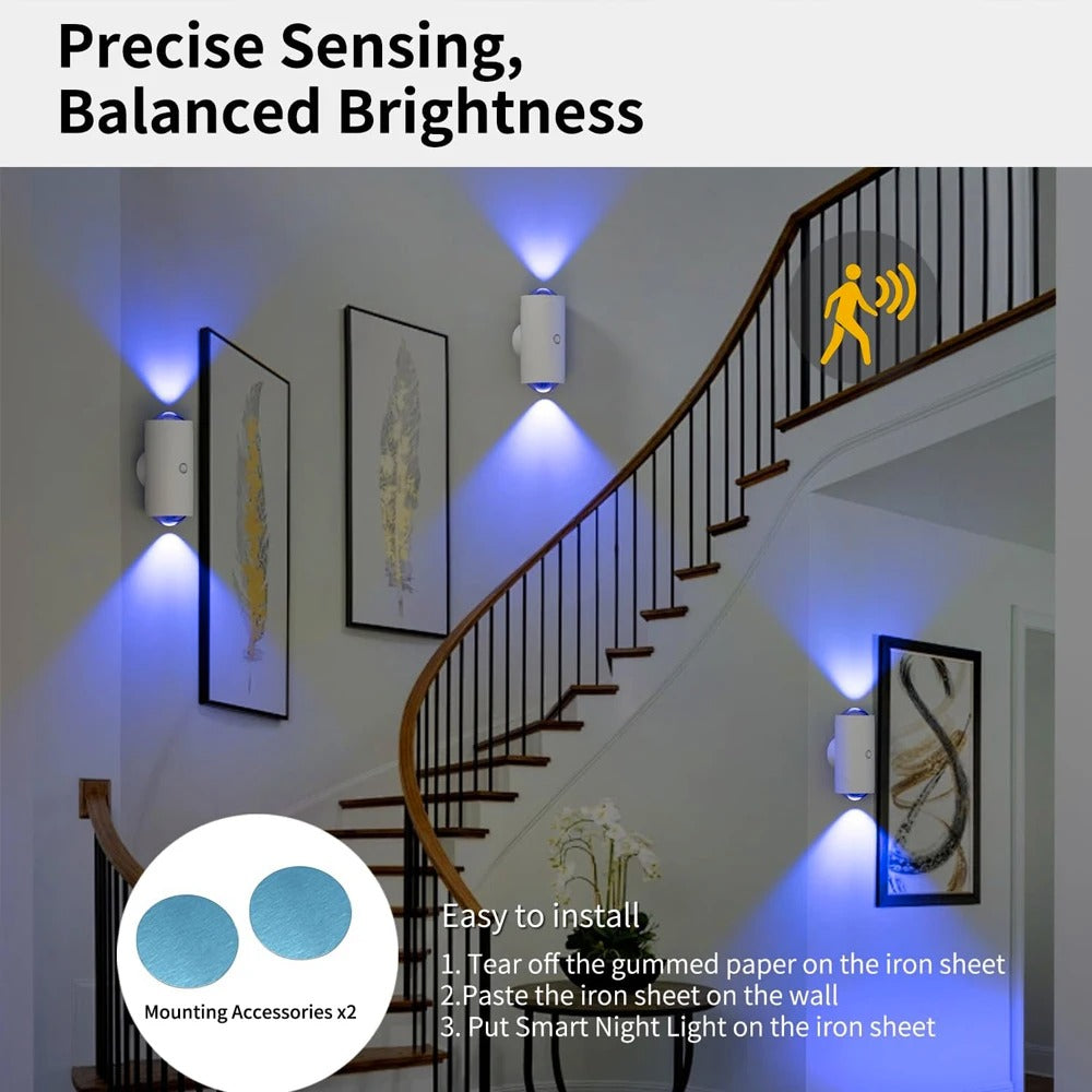 Smart Induction Wall Lamp Motion Sensor LED Night Light