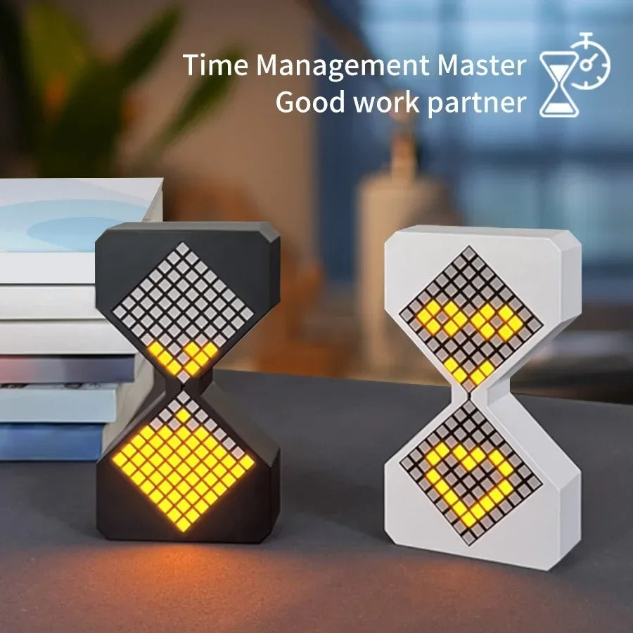 Creative 3D Hourglass LED Night Light with Electronic Timer