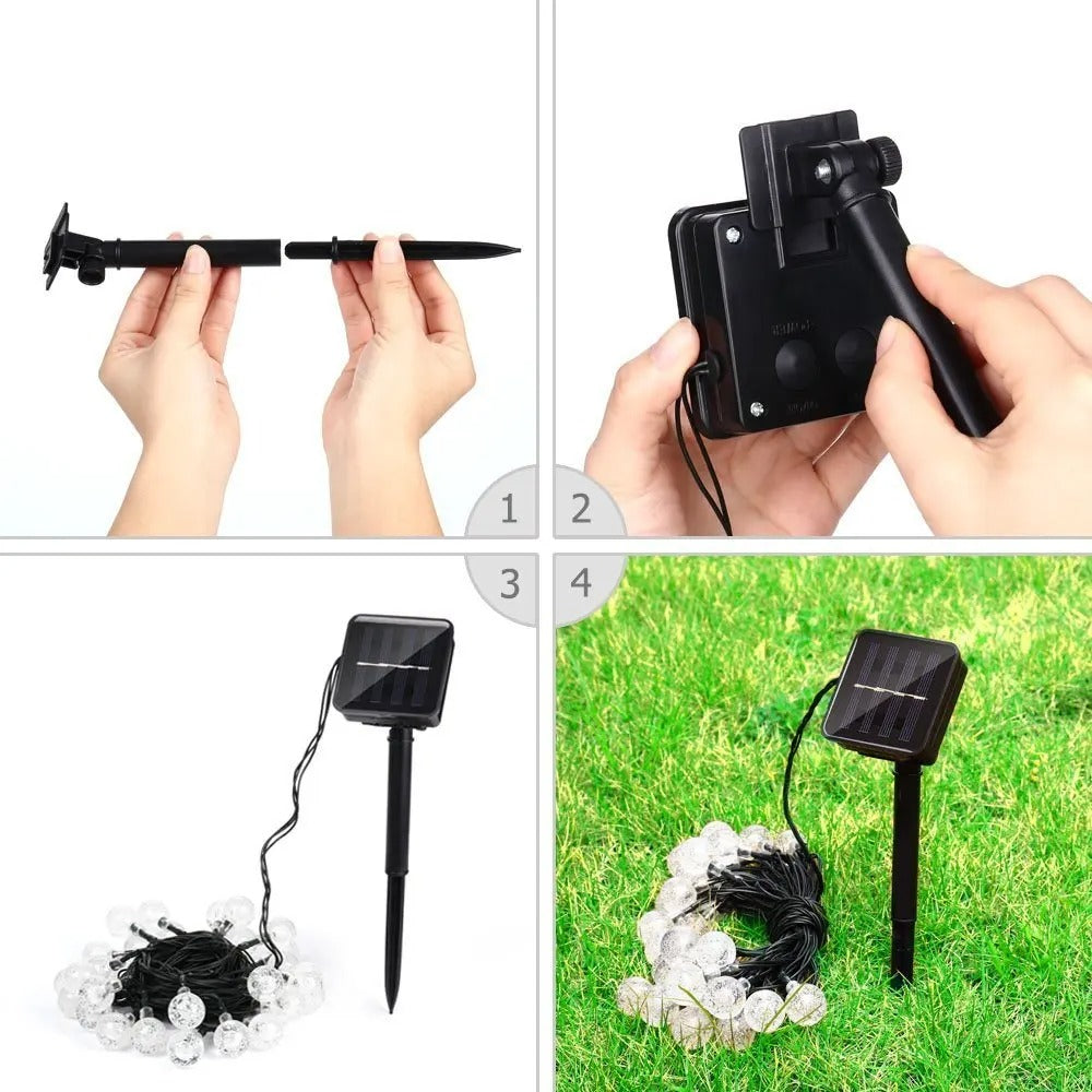 20~100 LED Solar Light Outdoor IP65 Waterproof String Fairy Lamps