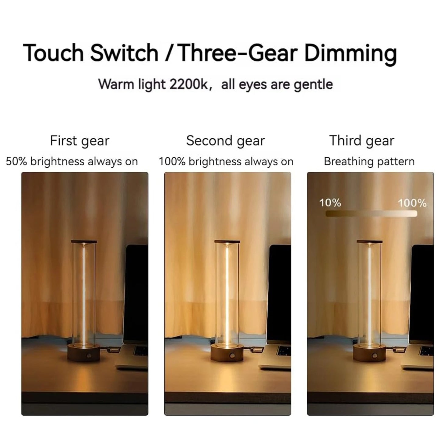 Cordless Portable LED Magnetic Table Lamp