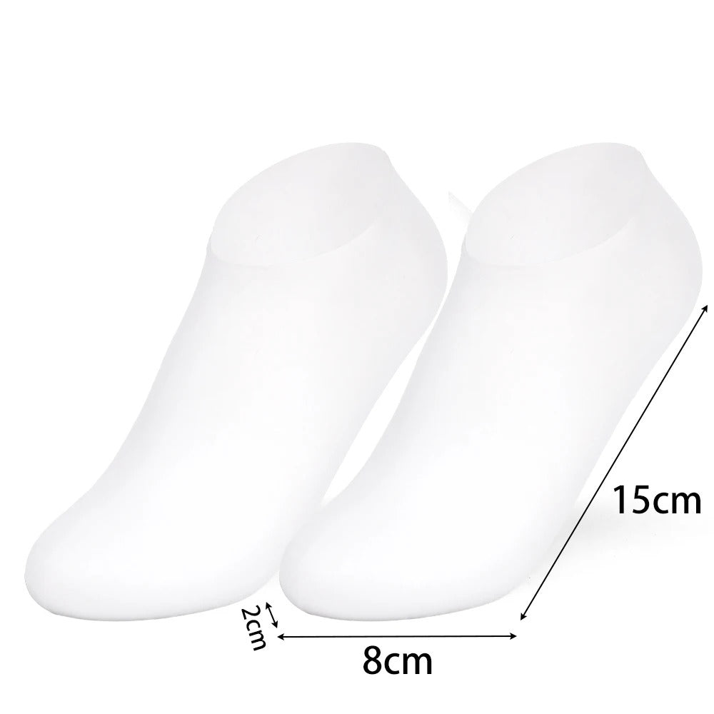1Pairs Silicone Moisturizing Foot Socks for Dry Cracked Feet Foot Care Socks
