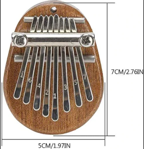 Wooden Mini 8 Keys Pocket Kalimba