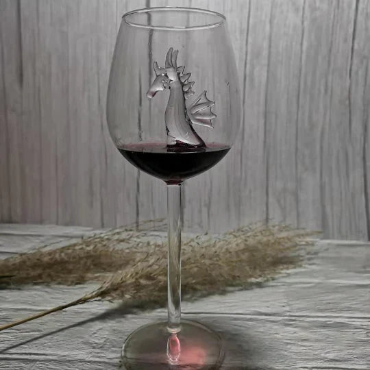 Shark Red Wine Glass