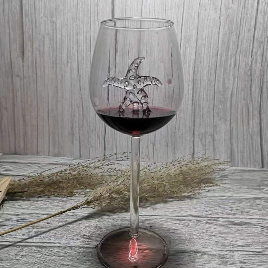 Shark Red Wine Glass