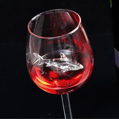 Shark Red Wine Glass