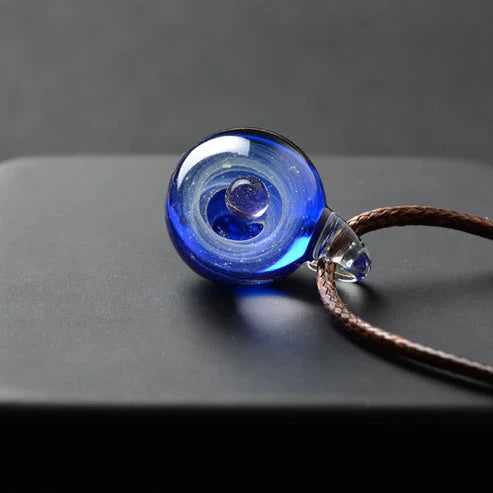 Universe Bead Planets Pendant Necklace
